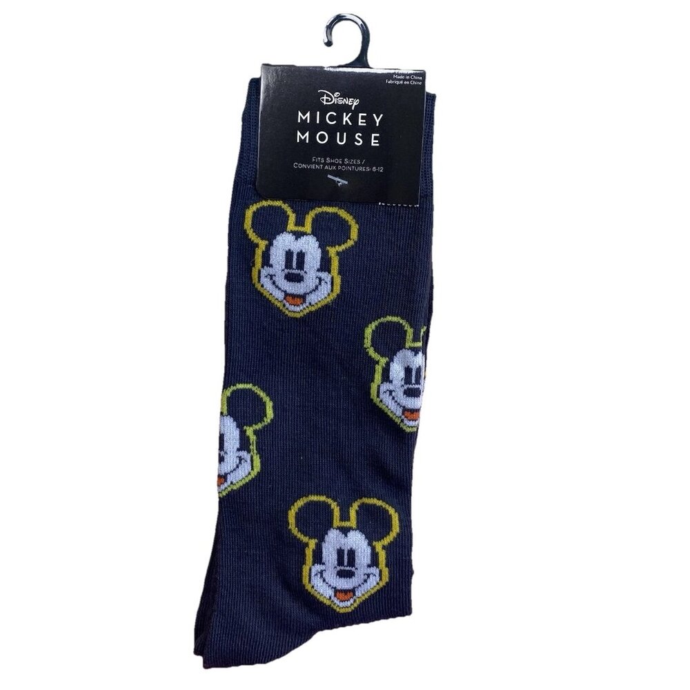 Micky Mouse Disney Adult's Novelty Crew Socks New with tags NWT